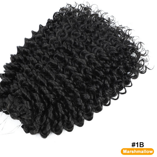 Synthetic Afro Curl Crochet Hair | Kinky Curly Twist Braiding Extensions Luxegan