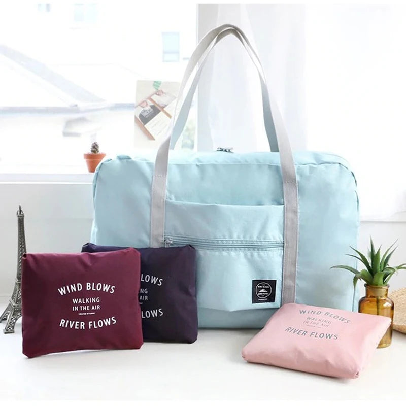 New Nylon Foldable Travel Bags | Unisex Large Capacity Shoulder Bag & Waterproof Handbag Luxegan