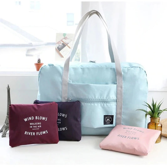 New Nylon Foldable Travel Bags | Unisex Large Capacity Shoulder Bag & Waterproof Handbag Luxegan