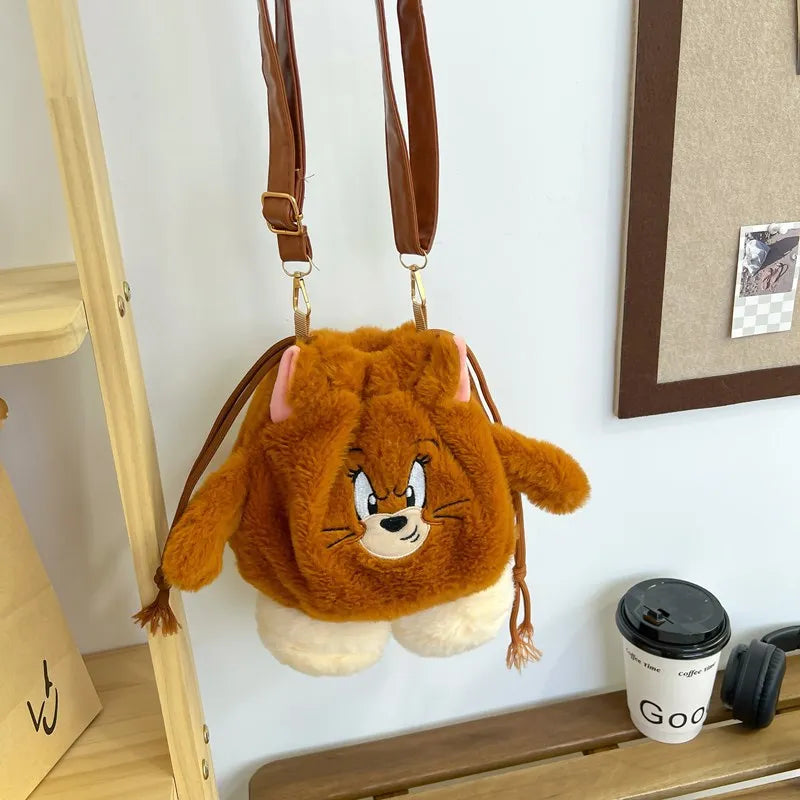Plush Shoulder Bag | Cute Kawaii Character Doll Crossbody Purse Luxegan