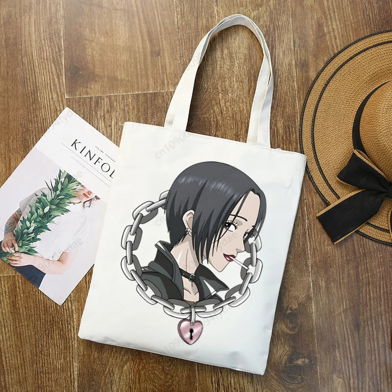 Nana Osaki BLAST Anime Manga Printed Canvas Tote Bag | Custom Reusable Cloth Handbag Shoulder Bag (Unisex) Luxegan