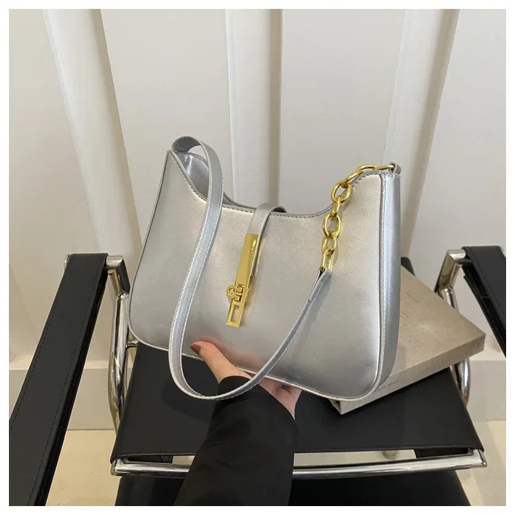 Textured Underarm Bag for Women | Multi-Use Spring Shoulder & Handheld Purse | Niche Fashion Crossbody Daily Accessory Luxegan