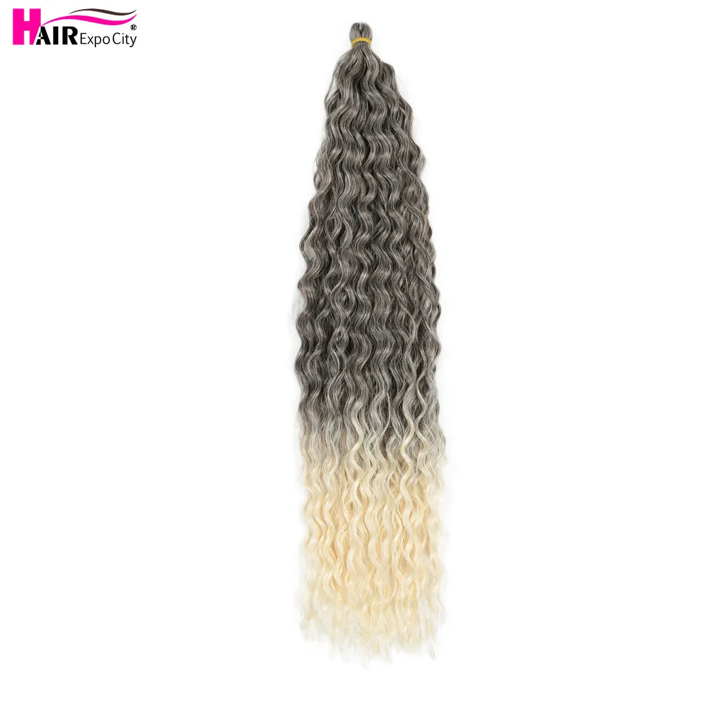 22 Inch Water Wave Twist Crochet Hair | Braiding Extensions