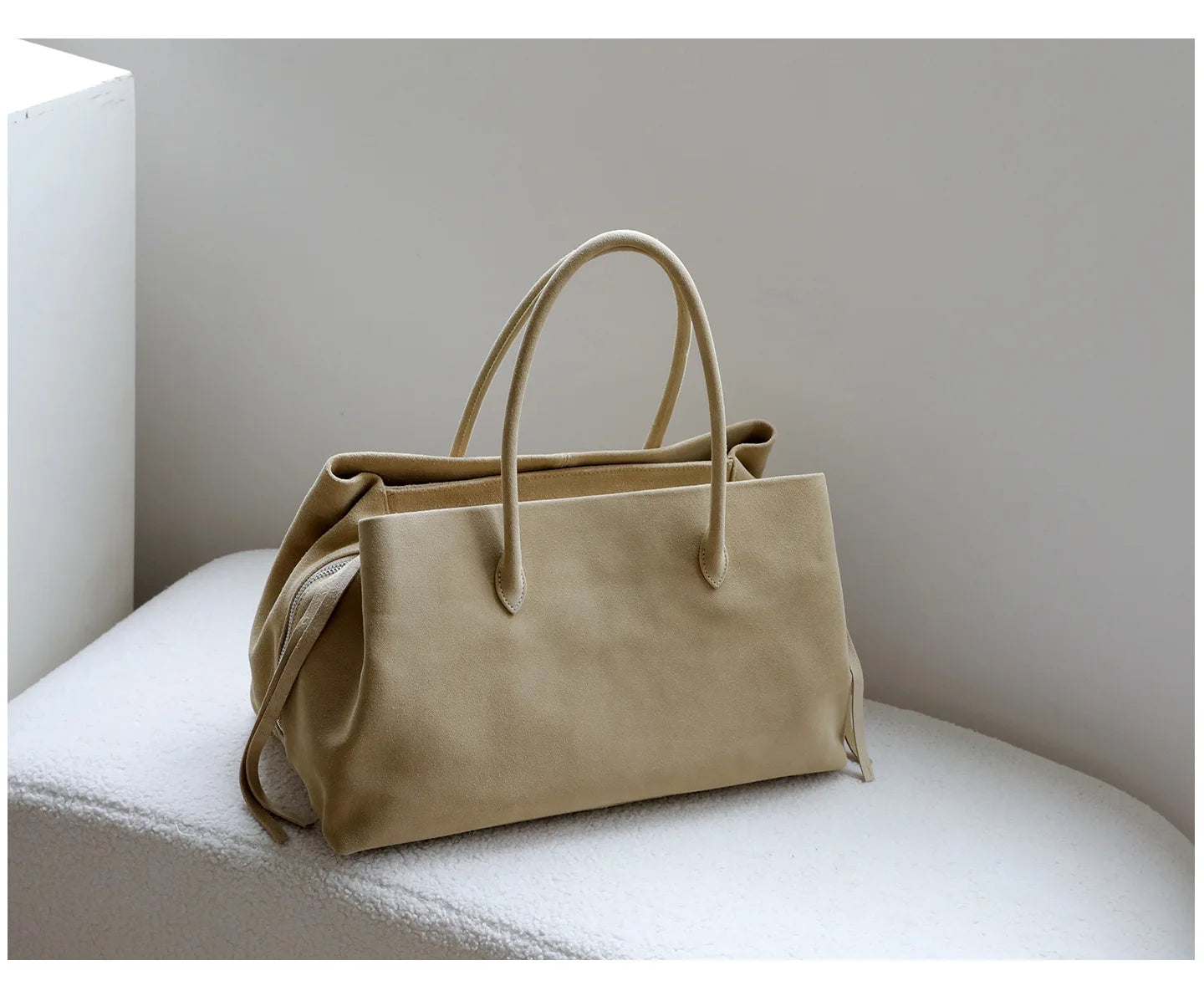 Luxury Designer Genuine Leather Tote | Vintage Top Layer Cowhide Shoulder Bag | Multi-Compartment Women's Handbag & Crossbody | Casual Soft Leather Purse (Model 54485789) Luxegan