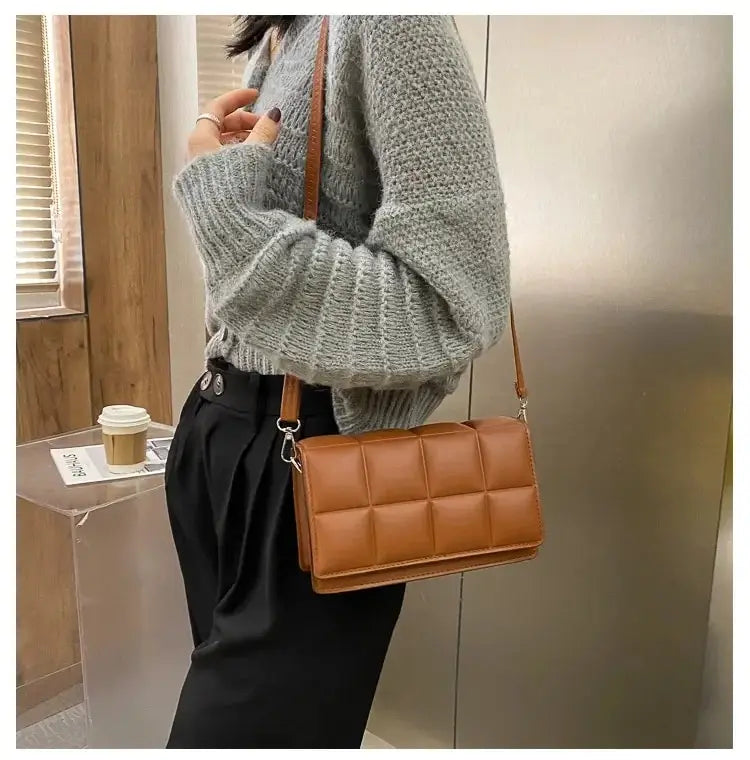 Fashion Brand Designer Women's Shoulder Bag | Small PU Leather Female Crossbody Bag & Trend Classic Handle Handbag Luxegan