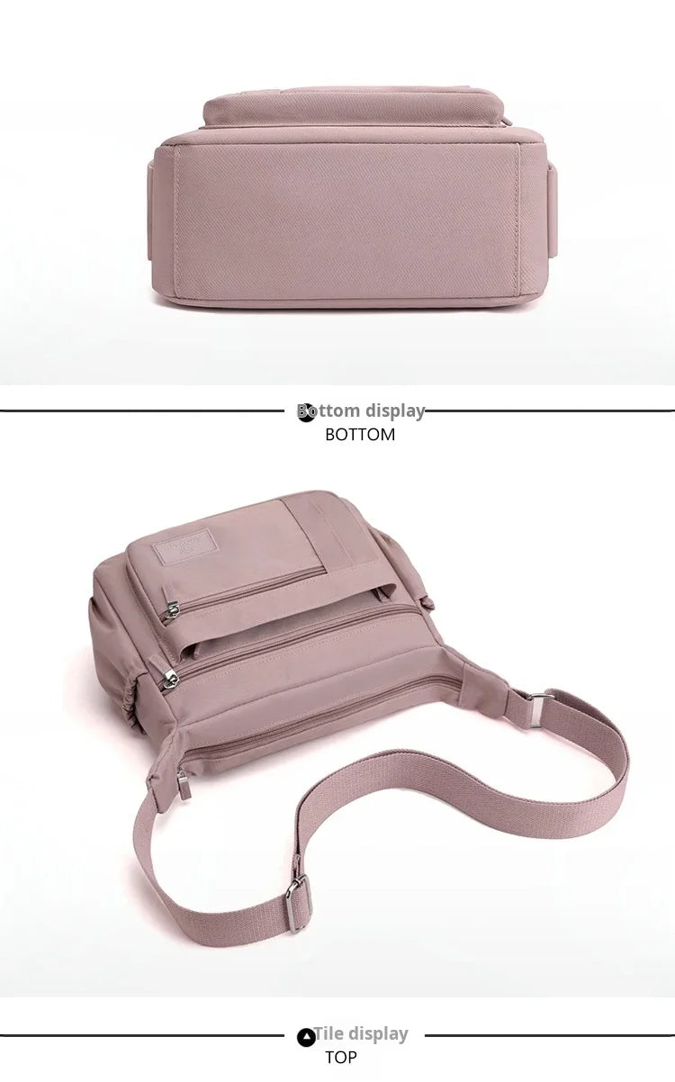 Waterproof Nylon Messenger Bag | Fashion Satchel Shoulder & Crossbody Luxegan