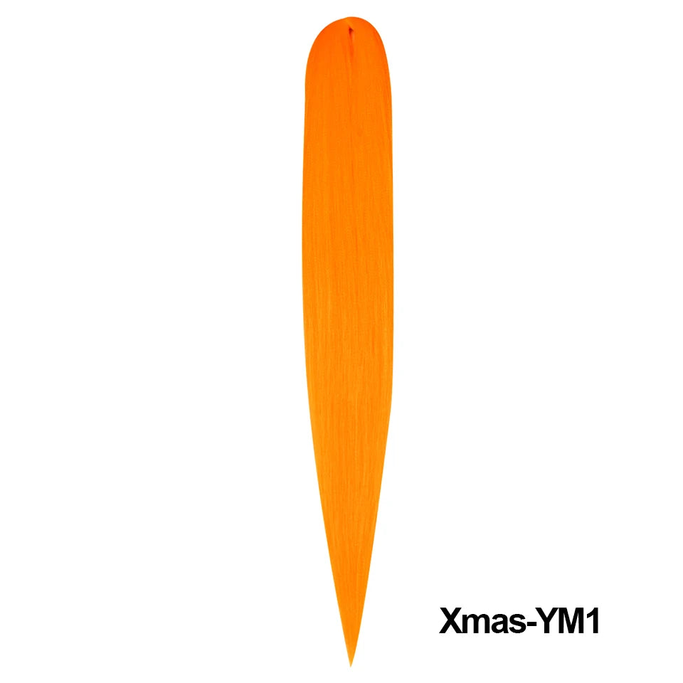 Christmas Kanekalon Jumbo Braid Hair Extensions | Yaki Straight | 1 Strand