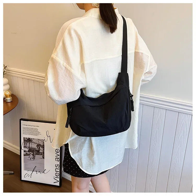 Fashionable Minimalist Korean Version Dumpling Bag | Popular New High-Quality Soft Shoulder Tote | Large Capacity Hobo Bag Luxegan