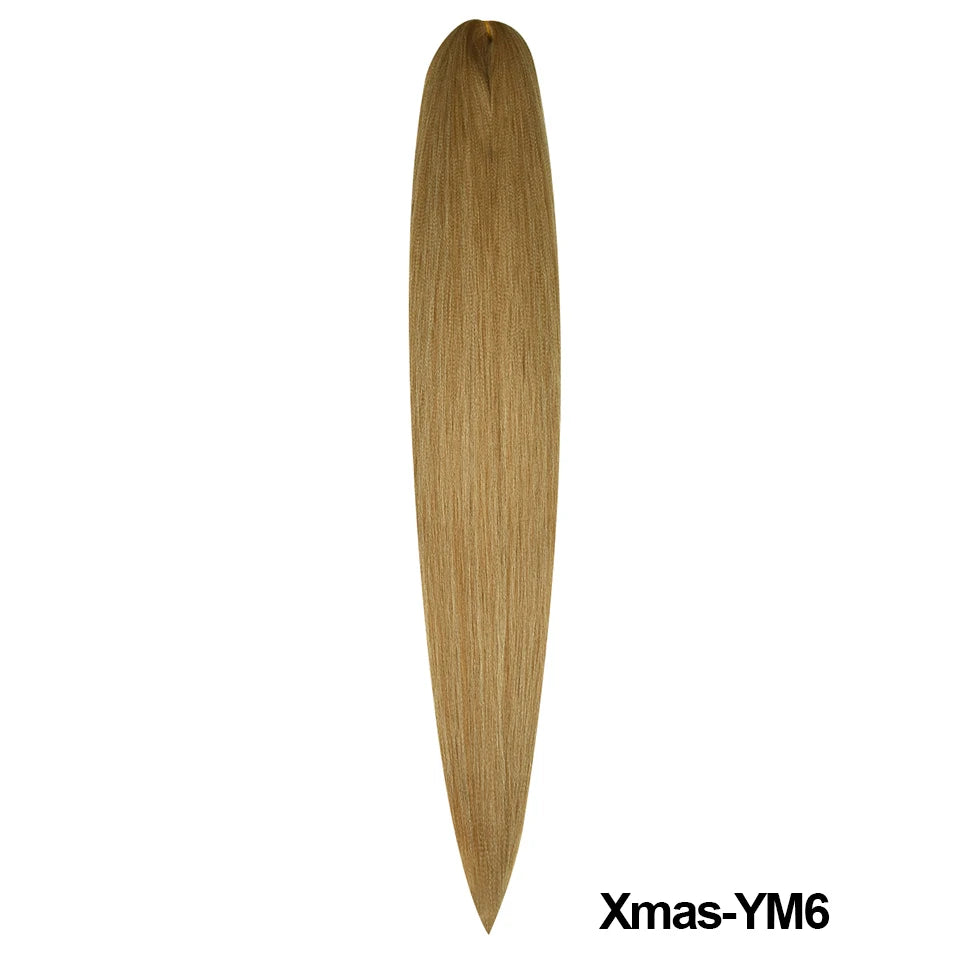 Christmas Kanekalon Jumbo Braid Hair Extensions | Yaki Straight | 1 Strand