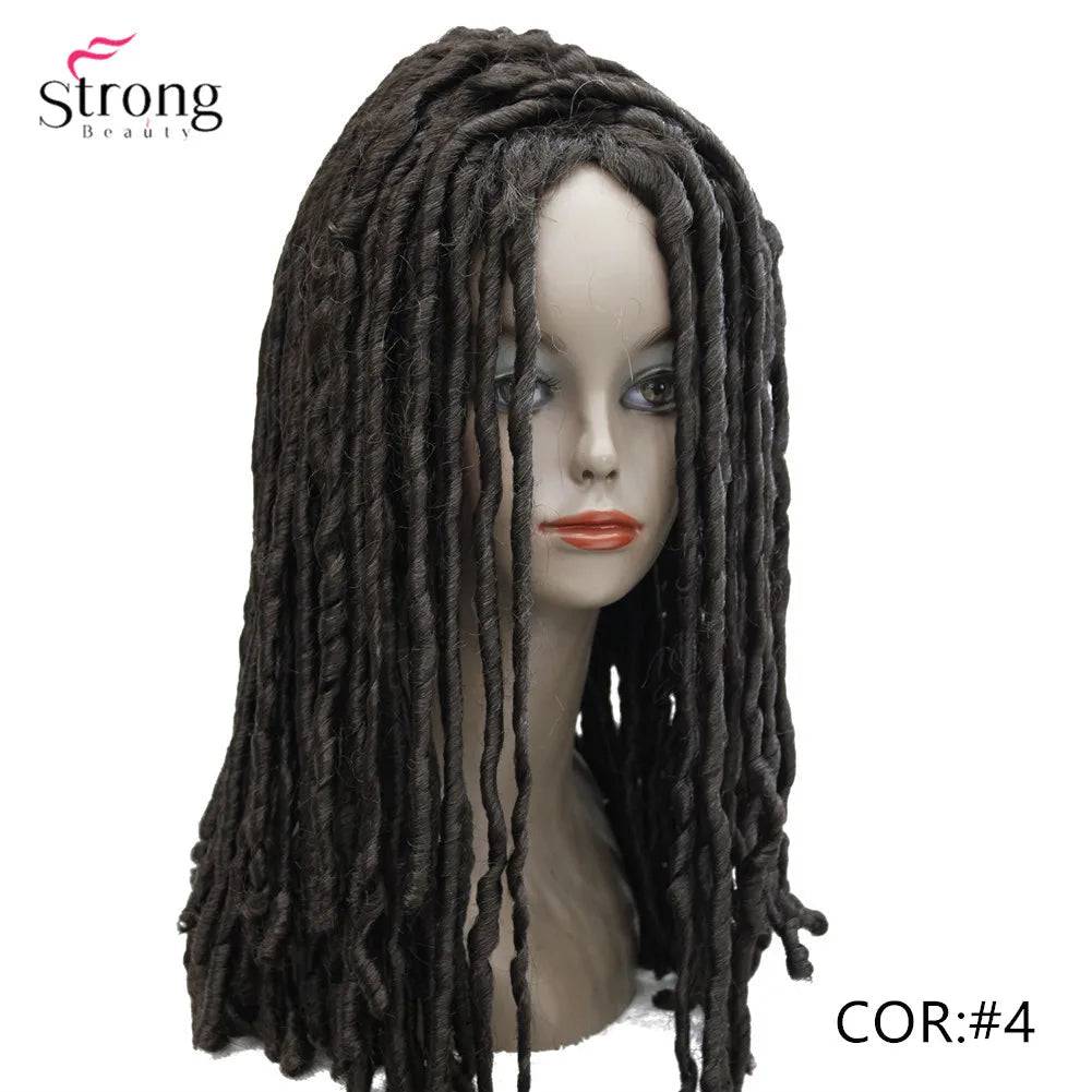 StrongBeauty Twist Hair Crotchet Braids Wigs Synthetic Dreadlocks Braids Hair Wig Luxegan