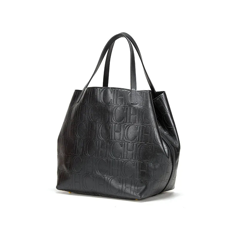 Elegant Classic Bucket Tote | Large Capacity Retro Shoulder Bag Luxegan