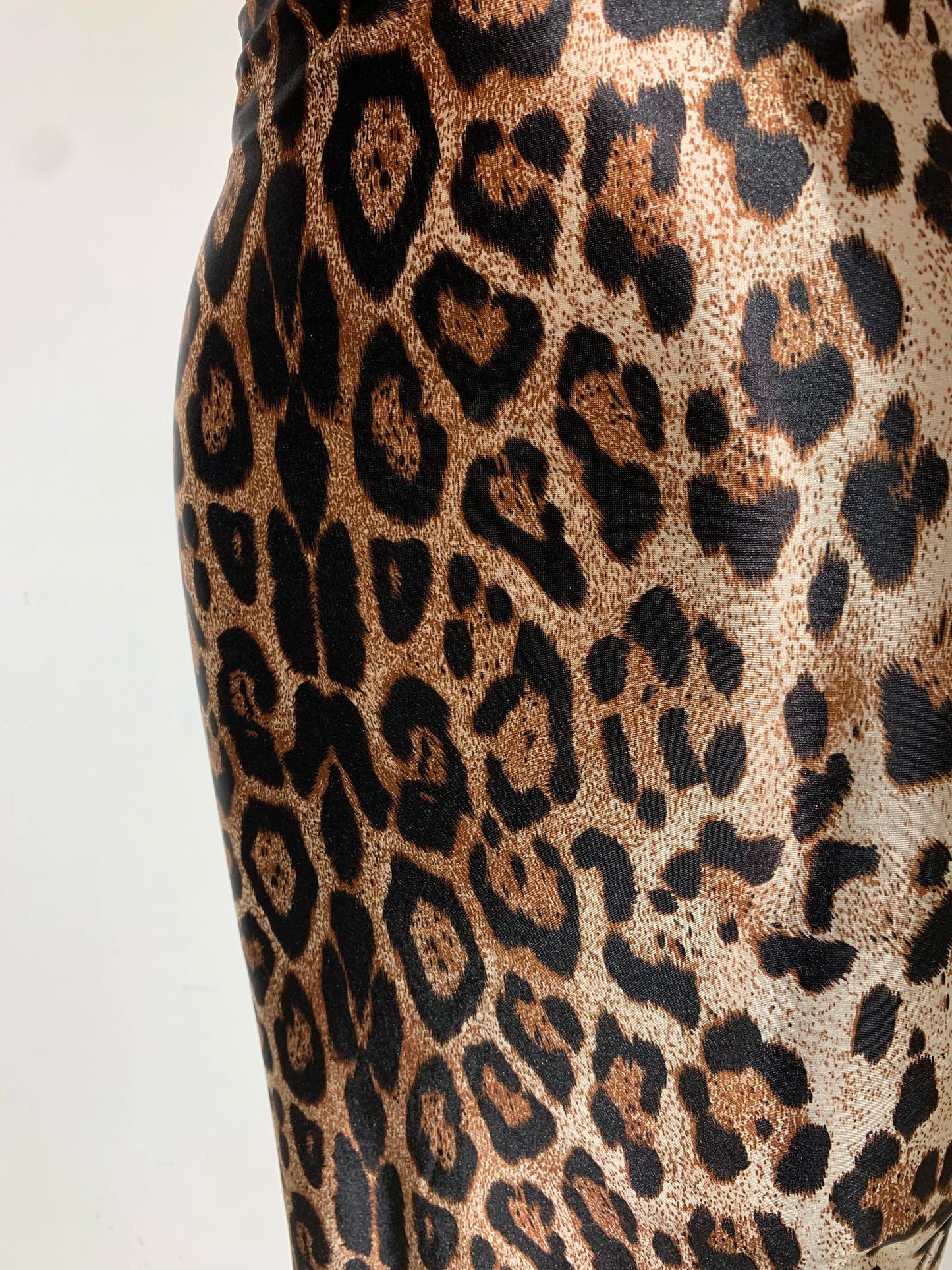Leopard Print Bodycon Maxi Dress | V-Neck Sleeveless Slim Sheath Celebrity Evening Gown Luxegan