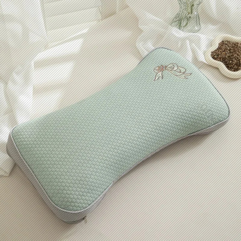 New Summer Cooling Buckwheat Pillow | Sophisticated "Doudou" Rectangular Silhouette | Elegant Breathable Student & Adult Home Essential | "Dignified" High-Performance Grade A Bedding for Radiant Versatile Styling Luxegan