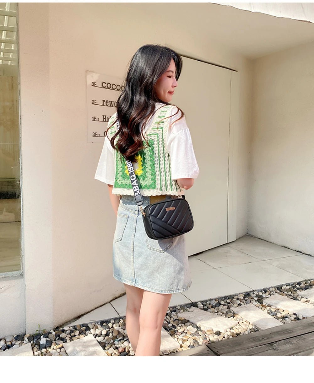 High-Quality PU Shoulder Bags for Women | Simple Crossbody Casual Messenger Bag & Phone Bag Luxegan