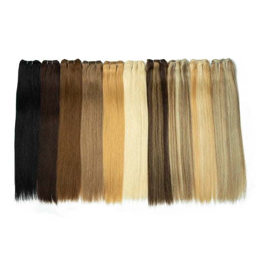 Straight Brazilian Hair Bundles – 9A Grade (16"–24", 10 Colors) Luxegan