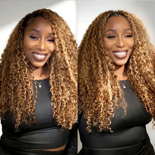 Highlight Miracle Knots Feathered Crochet Human Hair – Burmese Curly 100% Raw Human Hair - view 2
