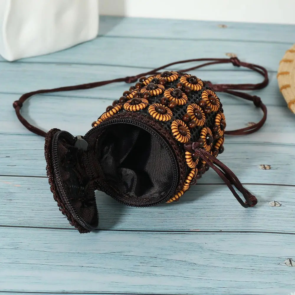 Soft TPU Ethnic Style Tote Bag | Large Capacity Handmade Weave Coconut Shell Bag Luxegan