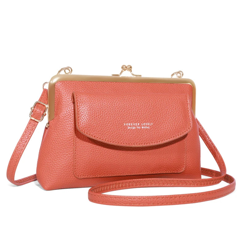 Elegant PU Leather Box Clutch | Party Bag with Criss-Cross and Sequin Detail Luxegan