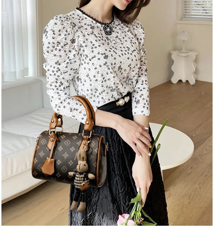High-End Bags for Women | Fashionable Hand-Held Lock Buckle Bag, Small Square Bag, New Styles & Versatile Luxegan