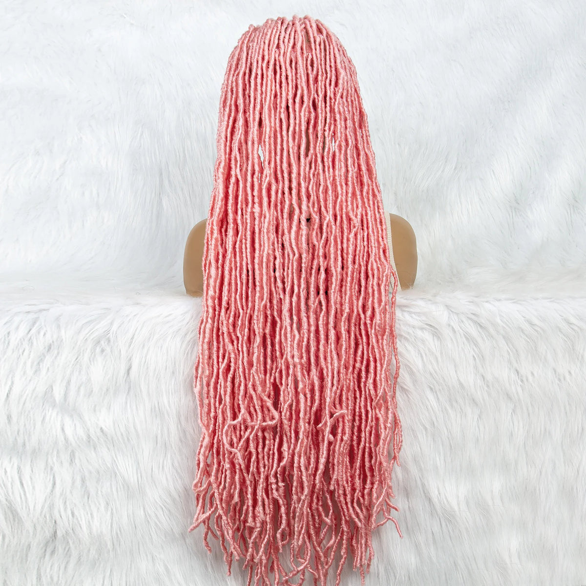 Pink & Blue Braided Wig | Full Lace Butterfly Locs & Dreadlocks