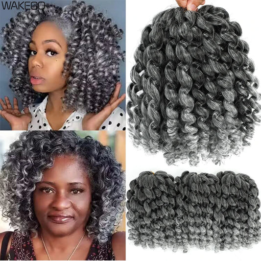 8 Inch Wand Curl Crochet Hair | Curly Braiding Extensions