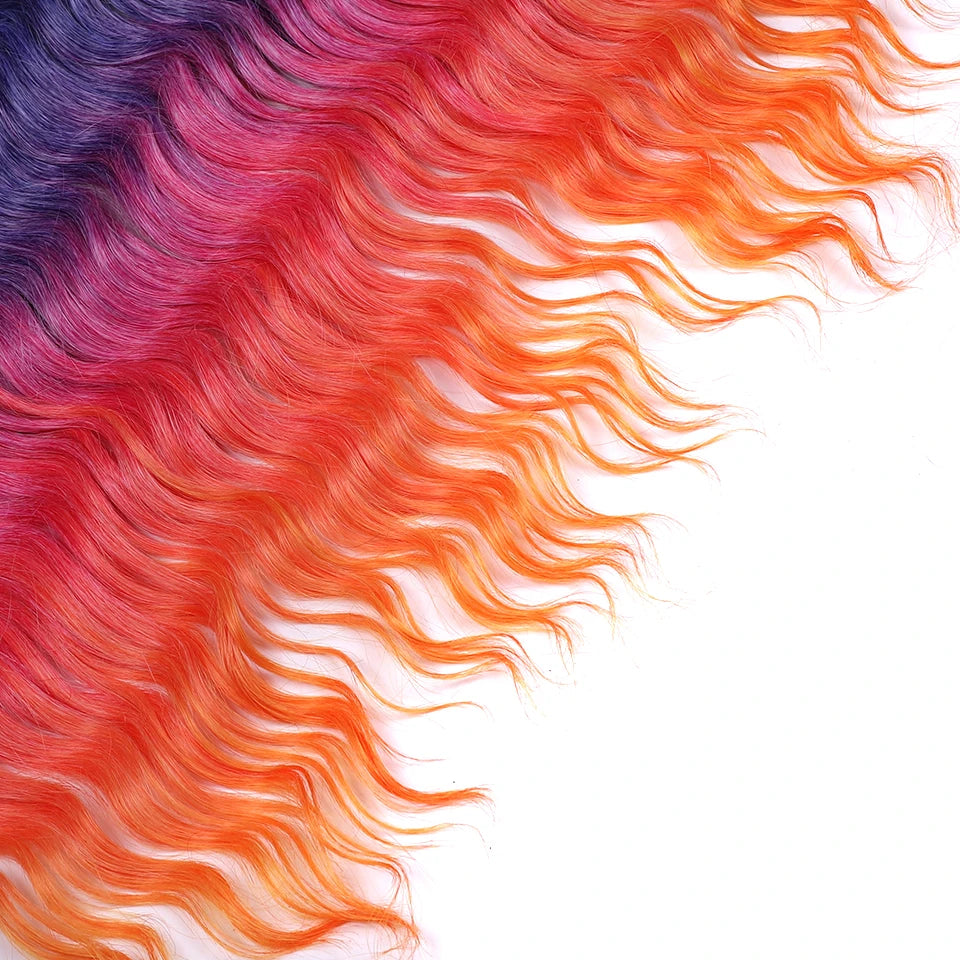 Synthetic Water Wave Crochet Hair | 24 Inch Ombre Braids