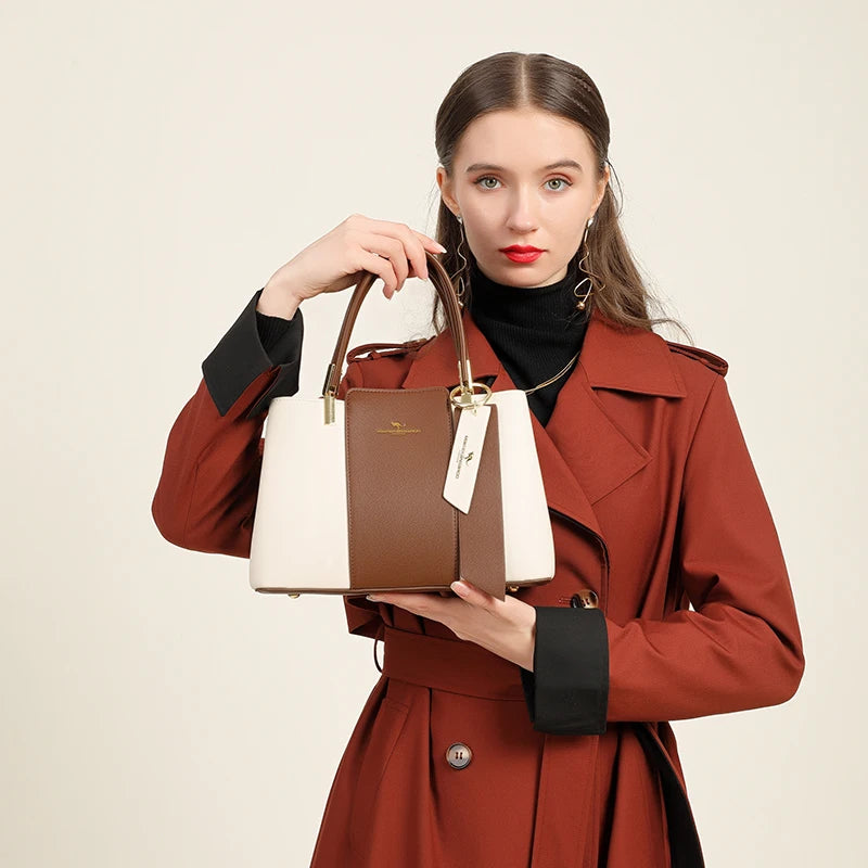 Luxury Fashion Print Crossbody Tote | Soft Large Capacity Shoulder Bag Luxegan