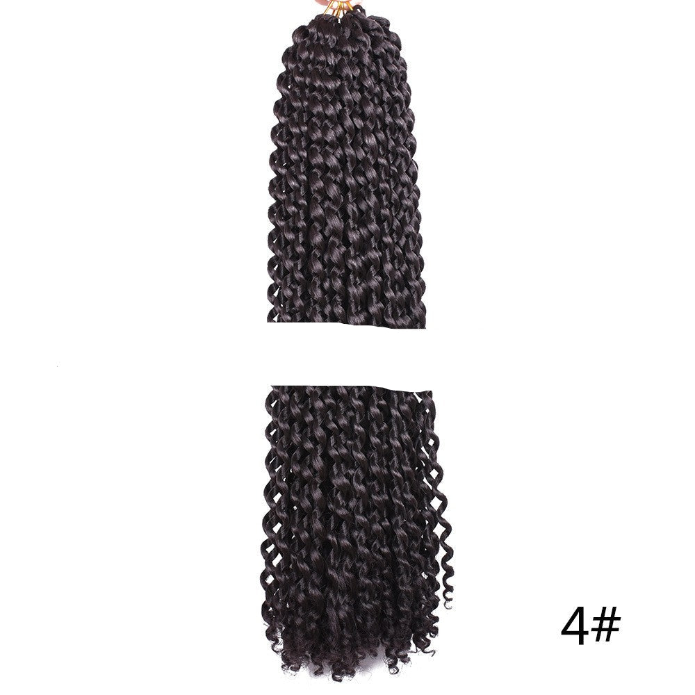 18-Inch Water Wave Passion Twist Wig | European & American Style Water Ripple Crochet Synthetic Fiber Luxegan