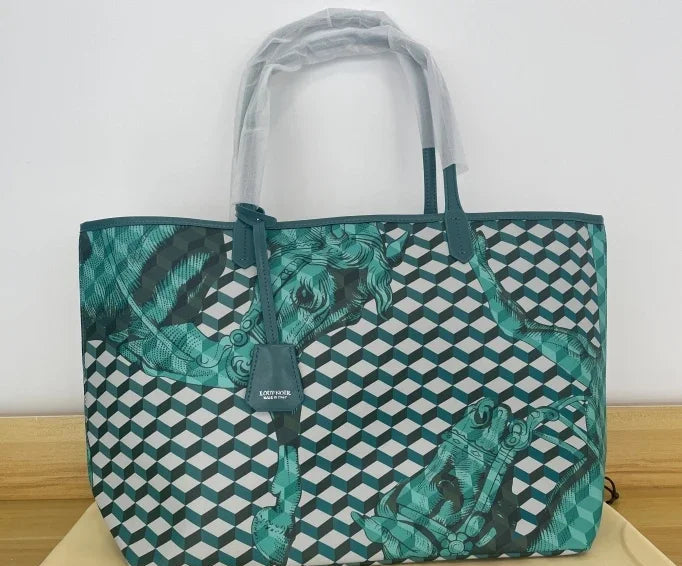 New Tote Bag for Women | Famous Brands Casual Totes & Large Capacity Noir Shoulder Bag (High Quality Genuine Leather) Luxegan