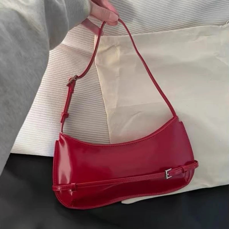 French Niche Design Underarm Bag | Soft Solid Shoulder Handbag Luxegan