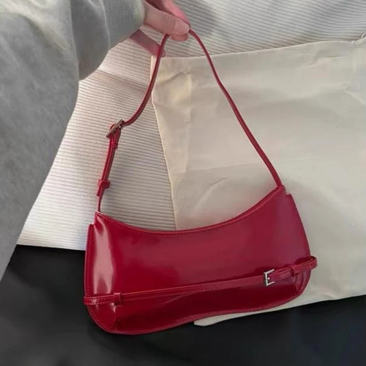 French Niche Design Underarm Bag | Soft Solid Shoulder Handbag Luxegan