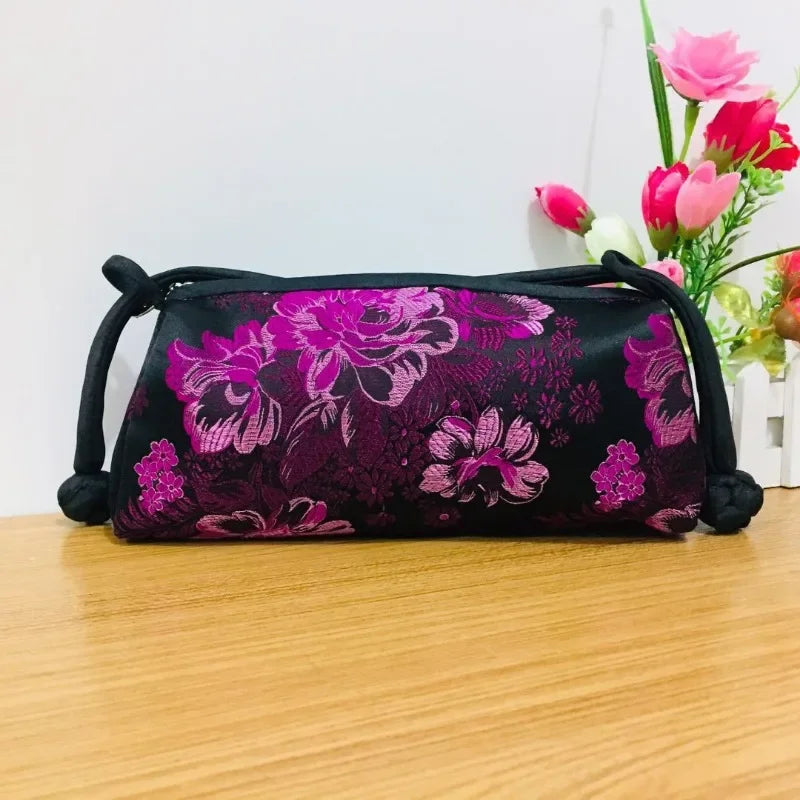 Vintage Cotton Shell Bag | Fringe & Crane Embroidery Chain Crossbody Luxegan