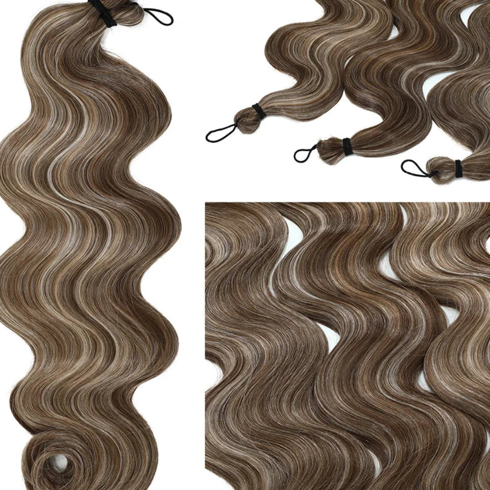 26 Inch Synthetic Loose Deep Wave Crochet Hair | 300g 3-Piece Braiding Extensions Luxegan