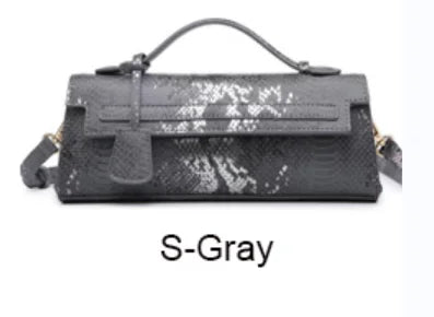 Classic Elegant Ostrich Women's Clutch Bag | Python Handbag, Tote & Messenger Bag Luxegan