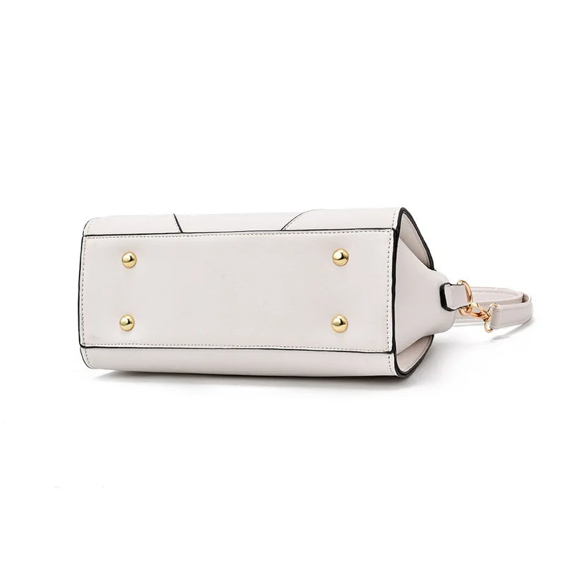 New Arrival Leather Women's Shoulder Bag | Solid Color Crossbody Small Square Bag & Zipper Phone Purse Luxegan