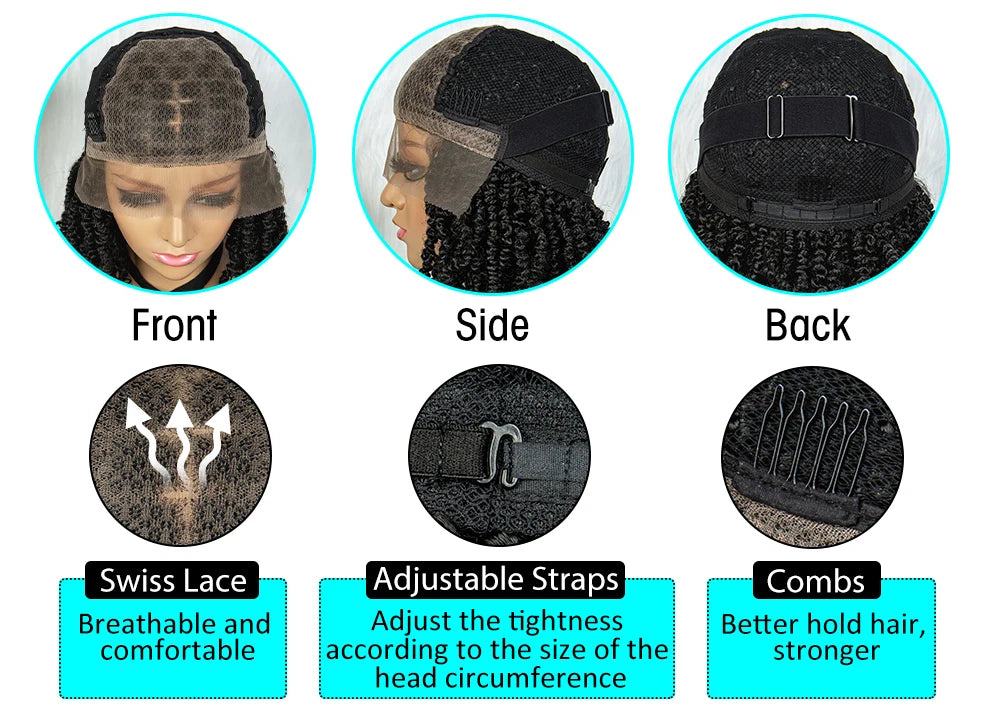 14 Inch Butterfly Locs Dreadlock Wig | Knotless | Lace Front