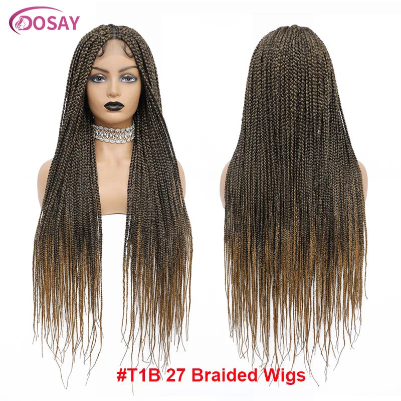 36 Inch Knotless Cornrow Box Braided Wig | HD Full Lace | Hand Tied