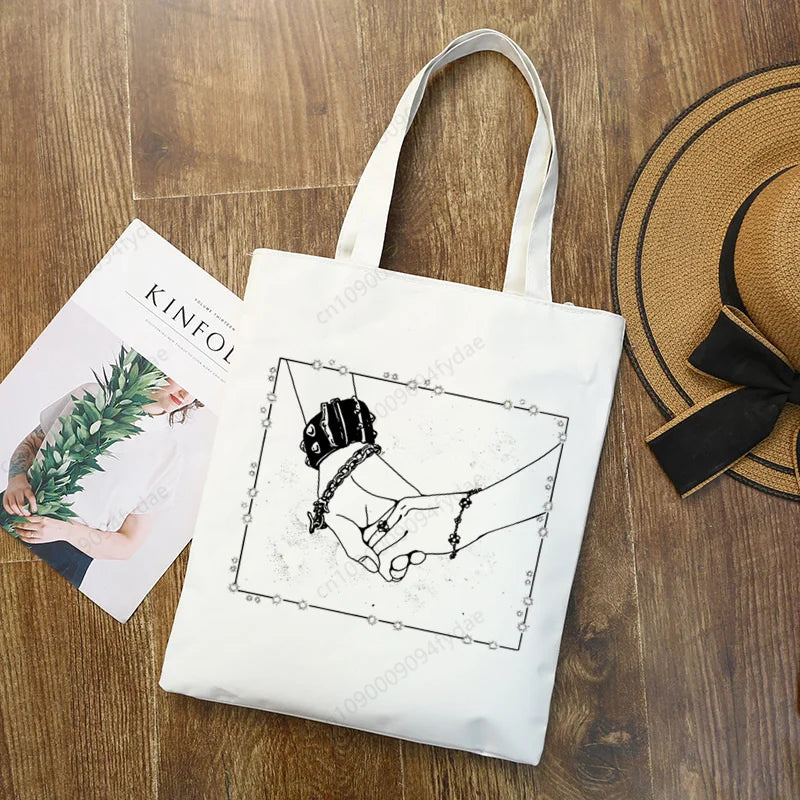 Nana Osaki BLAST Anime Manga Printed Canvas Tote Bag | Custom Reusable Cloth Handbag Shoulder Bag (Unisex) Luxegan