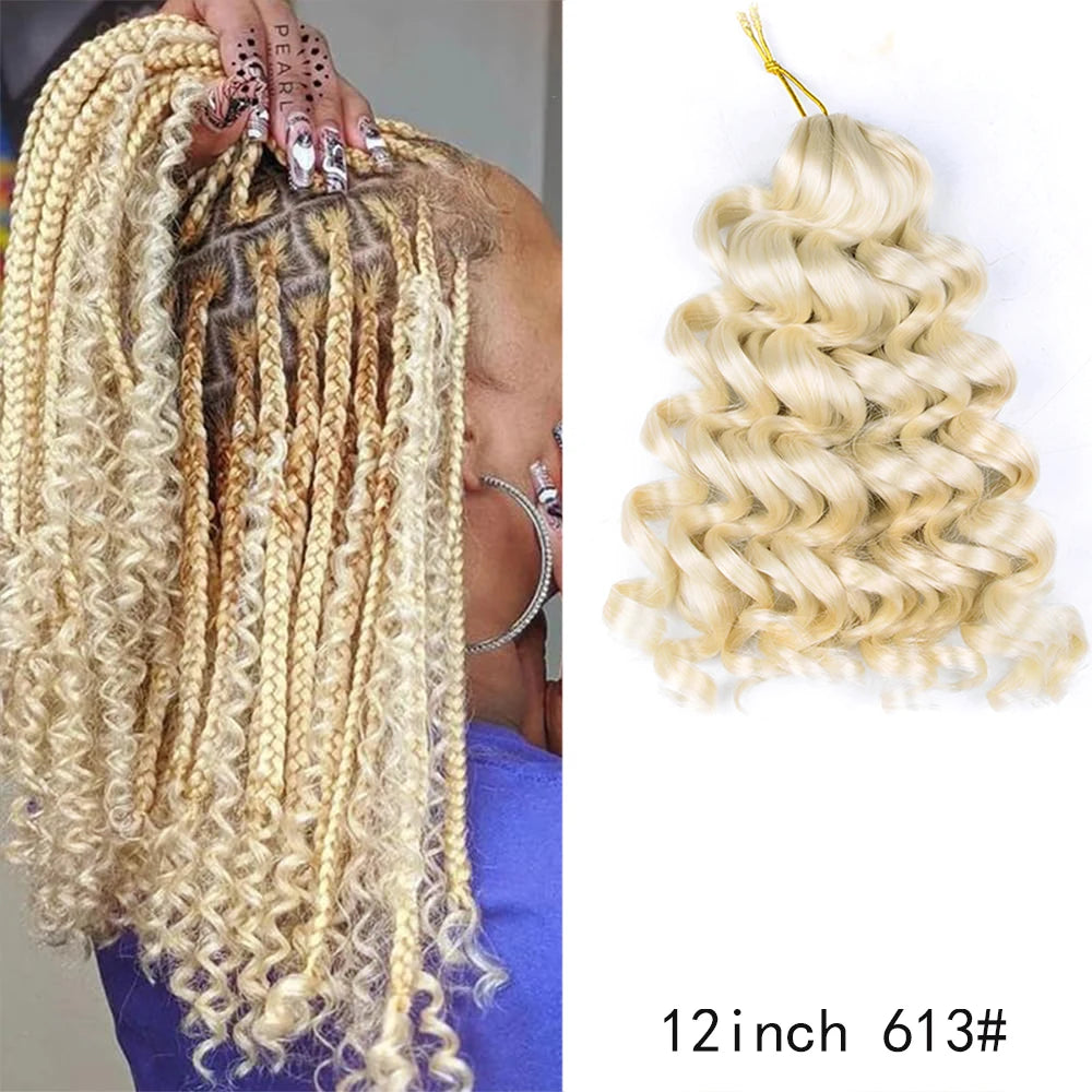 12-Inch Italian Curls Crochet Braiding Hair – Loose Wave | Pre-Stretched | 68 Colors | 75g & 100g - view 7