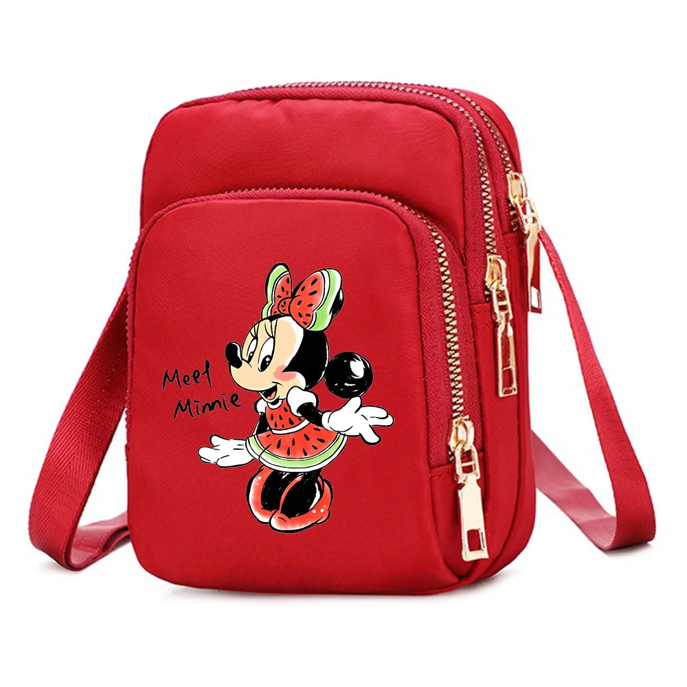 Mickey & Minnie Mouse Shoulder Bag | Cartoon Crossbody Handbag Luxegan