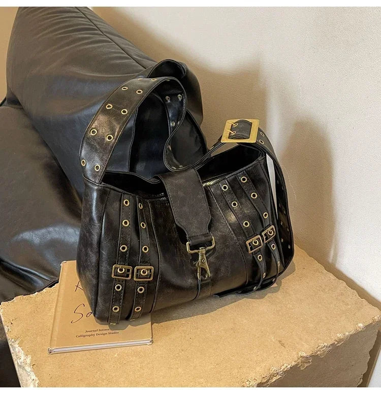 Trendy Design Large Tote Handbags and Purses | Women Shoulder Bags New Vegan Leather Ladies Travel Shopping Bag High Quality Luxegan