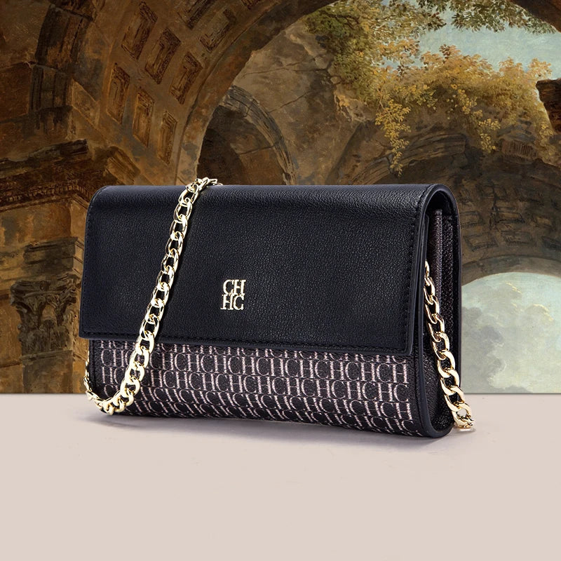 Fashionable Square Messenger Shoulder Bag | Exquisite Craftsmanship Crossbody Purse | Versatile Classic Style PU Leather Handbag | Four Seasons Women's Daily Fashion Bag Luxegan