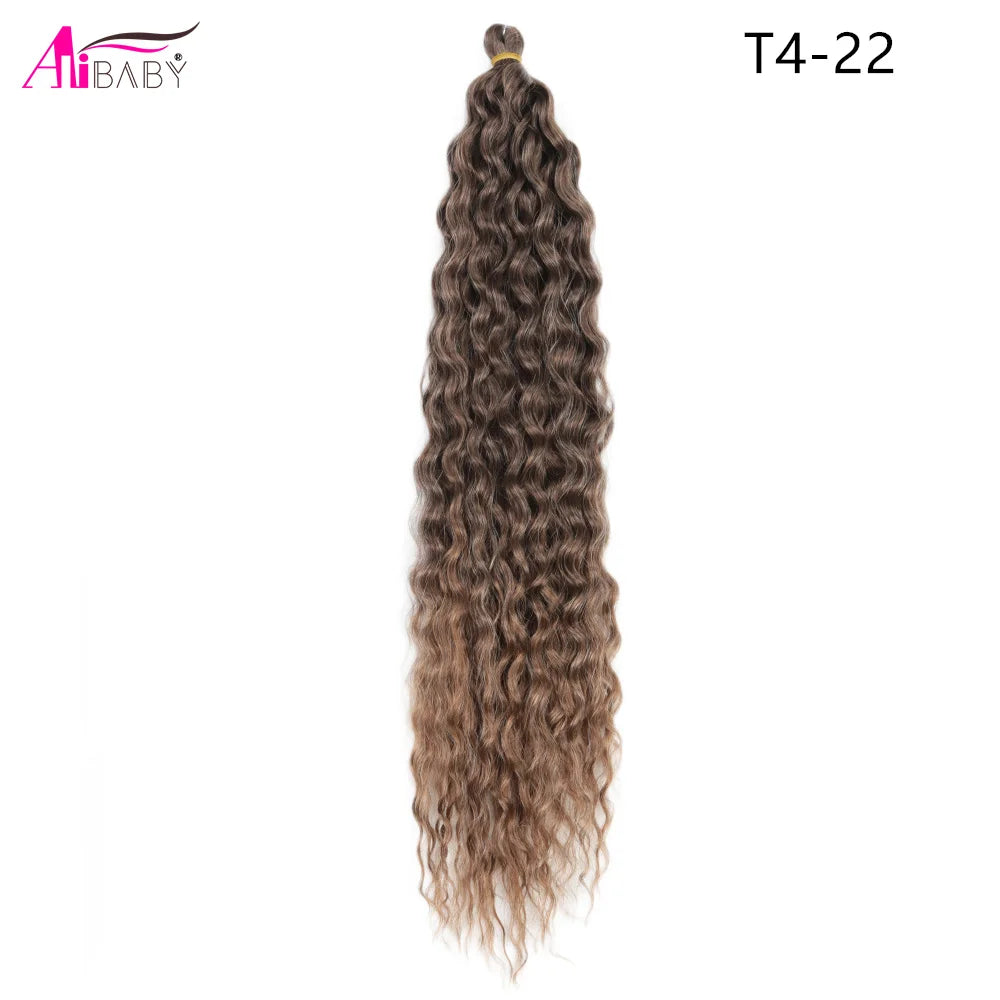 Ariel Curl Crochet Hair 22in – Ocean Wave Ombre Braiding Hair | 100g | 38 Colors | 1 or 3 Pcs - view 27