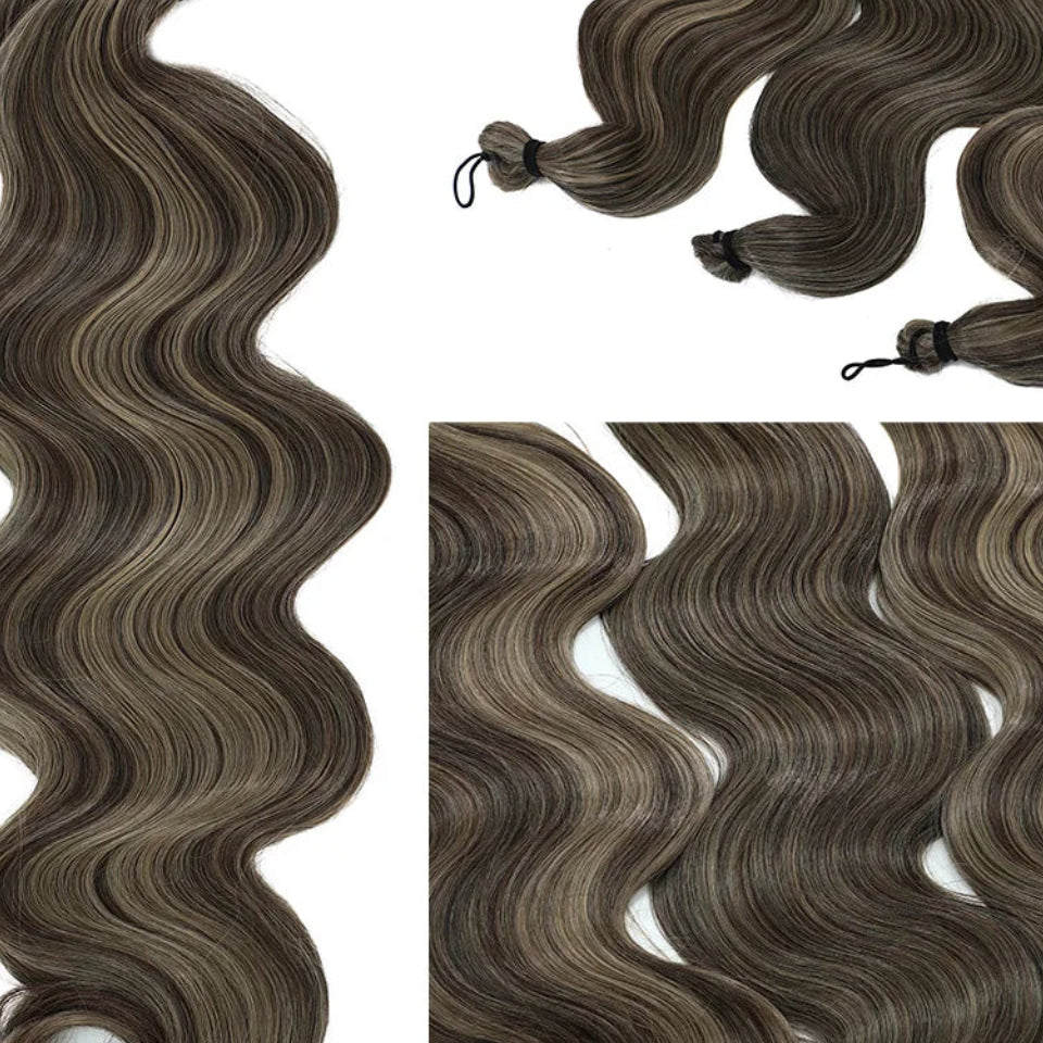 26 Inch Synthetic Loose Deep Wave Crochet Hair | 300g 3-Piece Braiding Extensions Luxegan