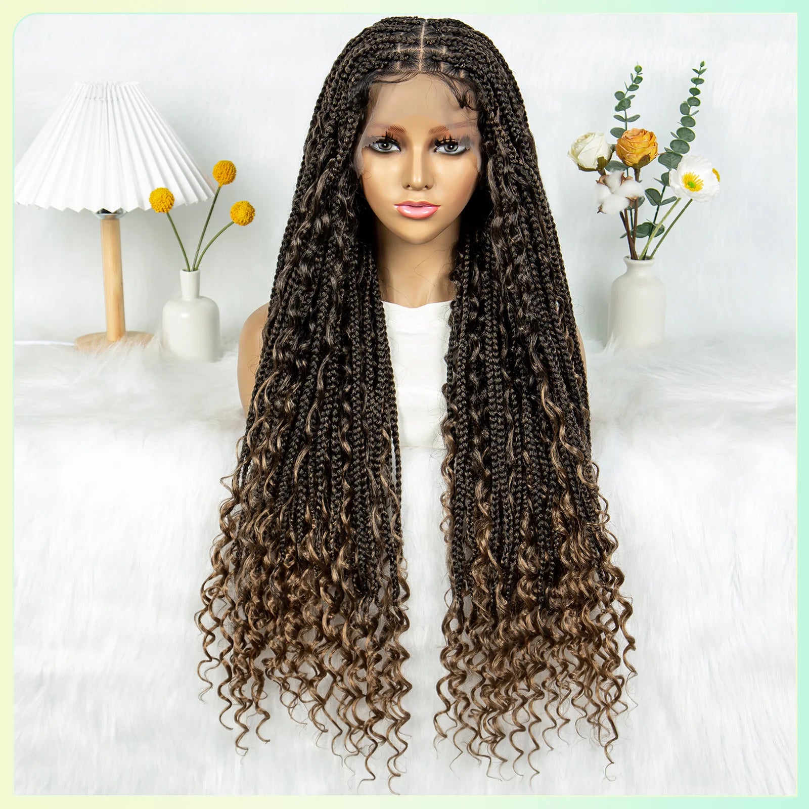  KIMA Box Twisted Dreadlocks Wig | Full Lace Front with Baby Hair Luxegan