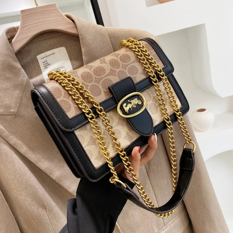 Fashion Chain Shoulder Bag | Classic Designer Crossbody Handbag Luxegan