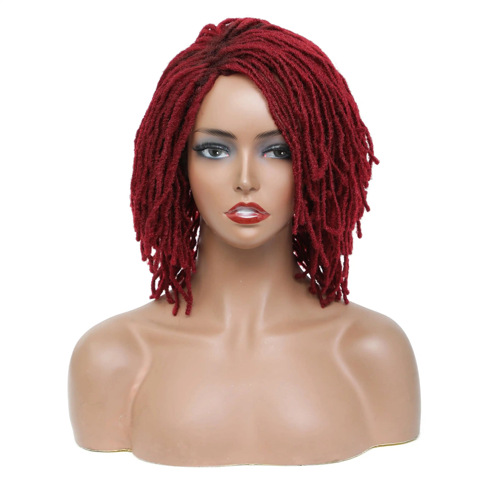 10" Ombre Dreadlock Wig | Sister Locs | Faux Locs Crochet Braids | Synthetic Twist Hair Luxegan
