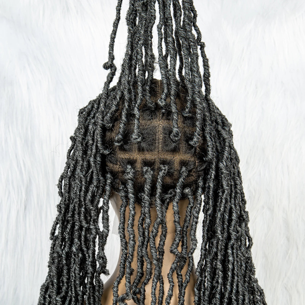 Pink & Blue Braided Wig | Full Lace Butterfly Locs & Dreadlocks