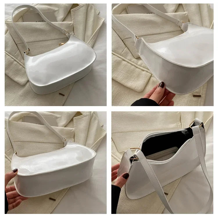 Spring Trendy Women's Solid Color Shoulder Bag | Versatile Small Square Design Luxegan