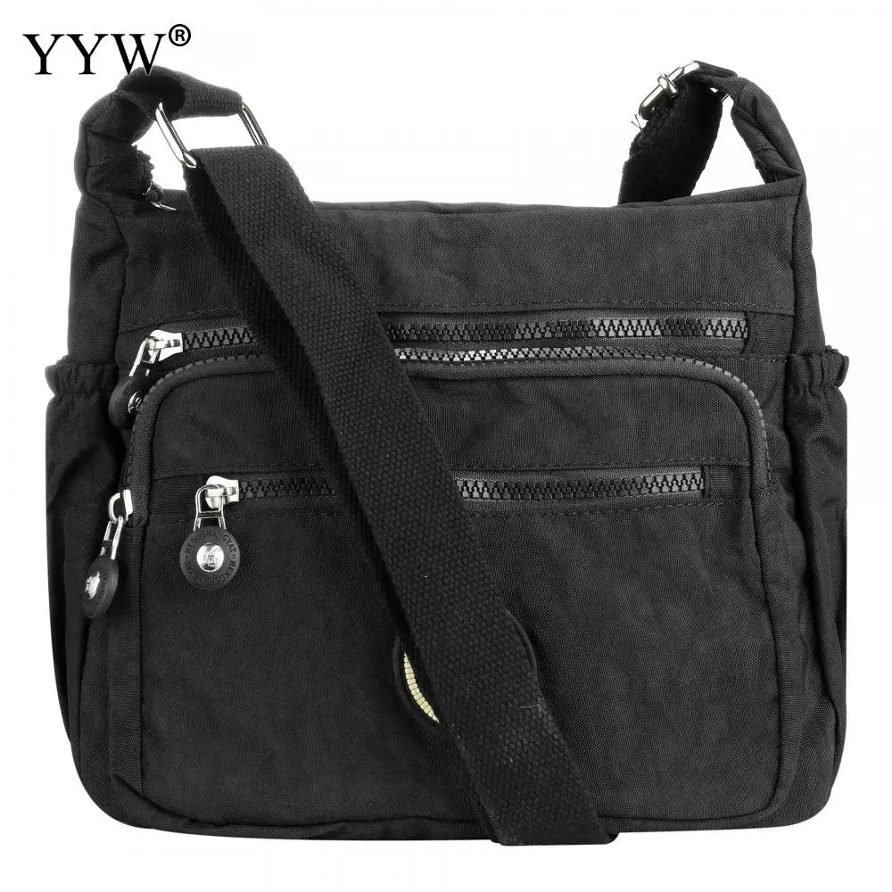 Multi-Pocket Casual Crossbody Bag | Waterproof Nylon Travel Messenger Bag | Women's Versatile Shoulder Purse | Large Capacity Everyday Satchel (Model 21062414312910146) Luxegan